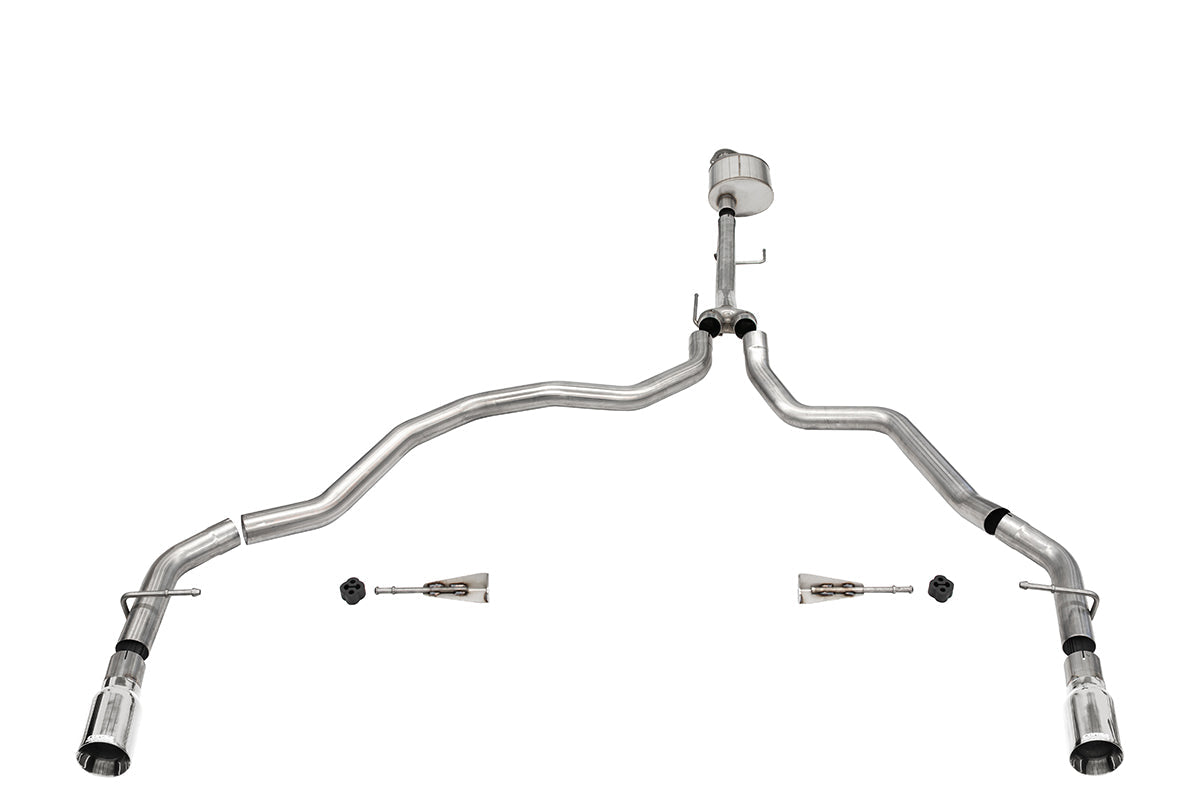CORSA Xtreme 3.0 in Cat-Back Dual Rear Exit for 2021-2024 Ford F-150 5.0L V8 - Regular Cab with 6.5 FT Bed 122.8" Wheelbase (21143)