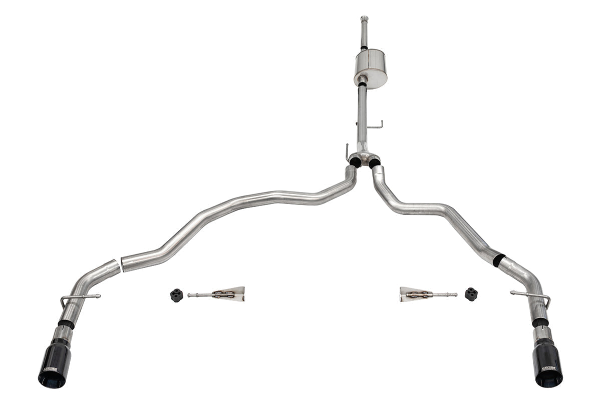 CORSA Xtreme, Sport 3.0 in Cat-Back Dual Rear Exit for 2021-2024 Ford F-150 5.0L V8 - SuperCrew with 6.5 FT Bed 157.2" Wheelbase (21152)