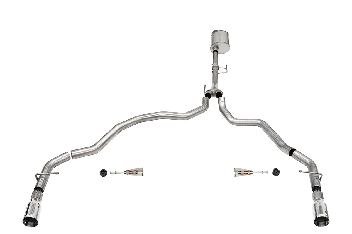 CORSA Sport 3.0 in Cat-Back Dual Rear Exit for 2021-2024 Ford F-150 EcoBoost 3.5L Turbo - Regular Cab with 8 FT Bed 141.5" Wheelbase (21164)