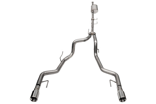 CORSA Sport 3.0 in Cat-Back 4.0 in Single Tips for 2021-2024 Ford F-150 EcoBoost Tremor 3.5L Turbo - SuperCrew with 5.5 FT Bed 145.4" Wheelbase (21185)