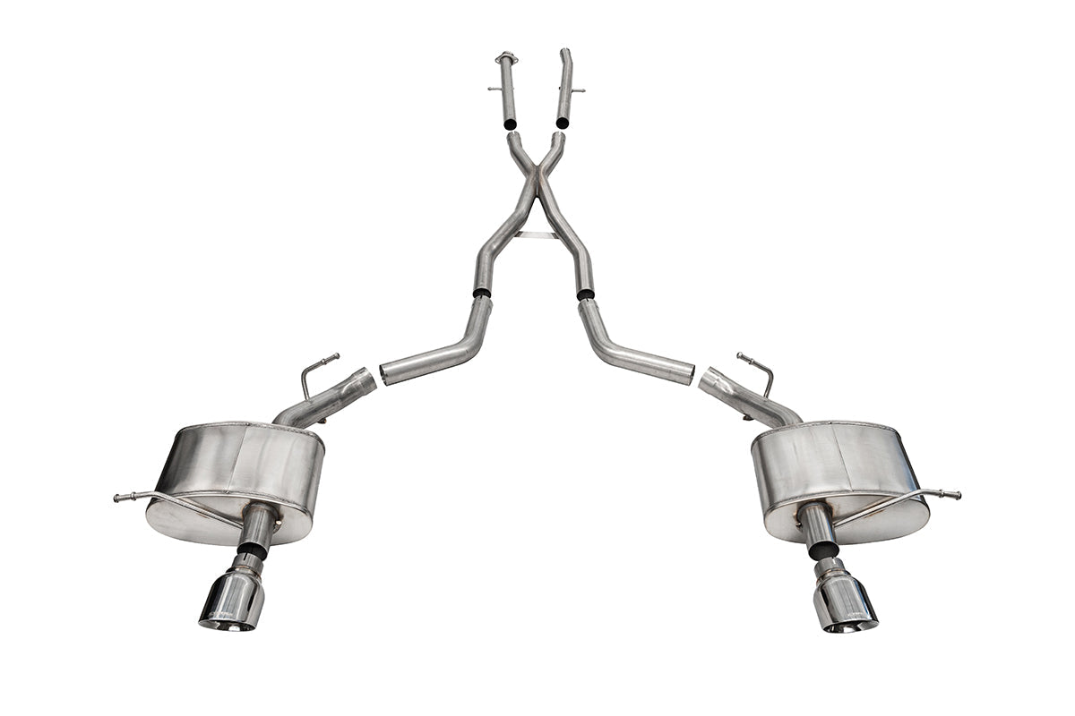CORSA Xtreme, Sport 2.5 in Cat-Back 4.5 in Single Tips for 2011-2025 Dodge Durango RT 5.7L V8 (21186)