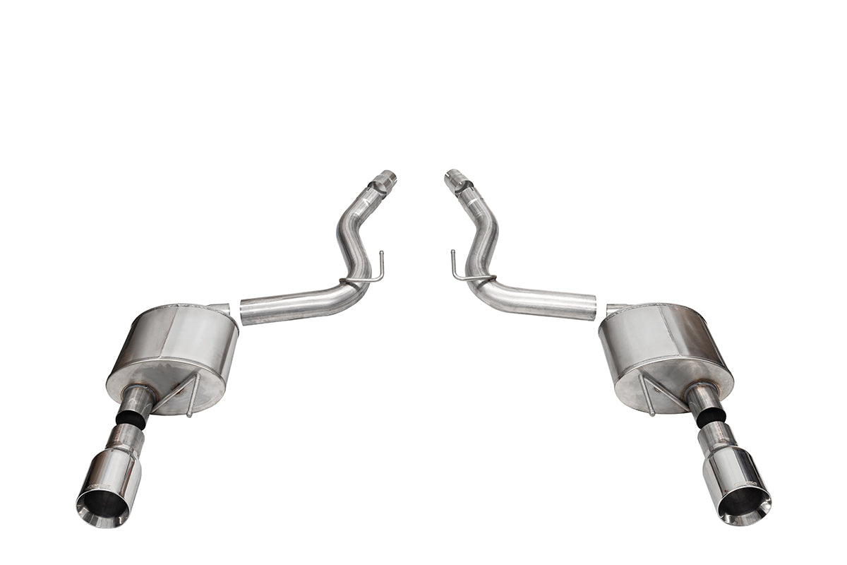 CORSA Sport, Touring 3.0 in Axle-Back 4.5 in Straight Tips for 2024 Ford Mustang GT 5.0L V8 - Fastback/Coupe (No Valves) (21253)
