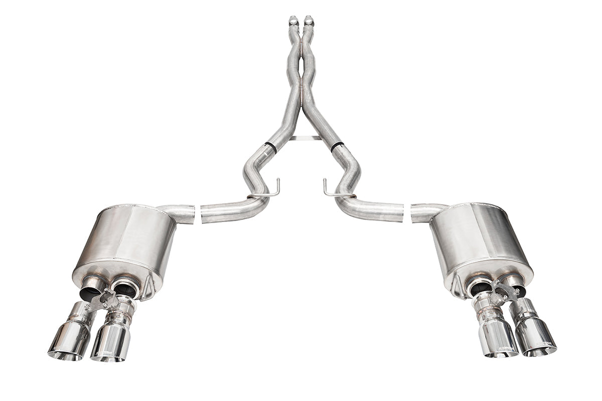 CORSA Xtreme Valved 3.0 in Cat-Back 4.0 in Slash Tips for 2024 Ford Mustang GT 5.0L V8 - Fastback (21259)