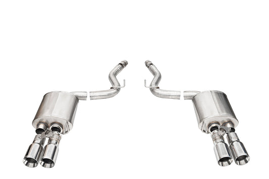 CORSA Sport Valved 3.0 in Axle-Back 4.0 in Straight Tips for 2024 Ford Mustang GT 5.0L V8 - Fastback (21262)