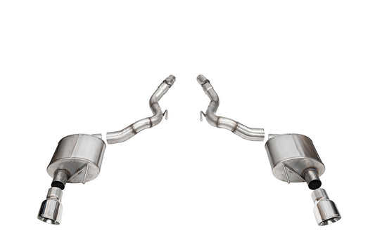 CORSA Sport, Touring 3.0 in Axle-Back 4.5 in Slash Tips for 2024 Ford Mustang GT 5.0L V8 - Convertible (No Valves) (21272)