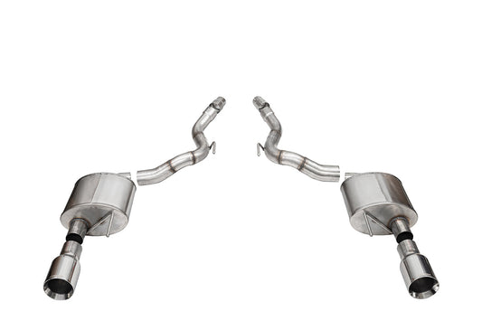CORSA Sport, Touring 3.0 in Axle-Back 4.5 in Straight Tips for 2024 Ford Mustang GT 5.0L V8 - Convertible (No Valves) (21273)