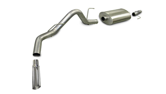 CORSA Sport 3.0 in Cat-Back SSE 4.0 in Single Tip for 2005-2008 Ford F-150 5.4L V8 - SuperCrew/5.5' Bed (24300)