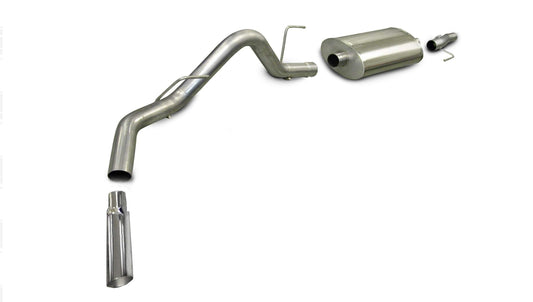 CORSA Sport 3.0 in Cat-Back SSE 4.0 in Single Tip for 2006-2008 Ford F-150 5.4L V8 - SuperCrew/6.5' Bed (24383)