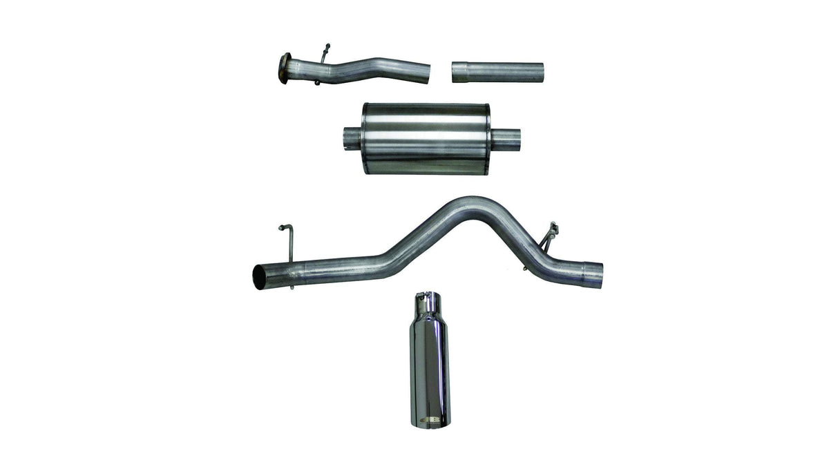 CORSA Sport 3.0 in Cat-Back SSE 4.0 in Single Tip for 3.0" Cat-Back, Single Side Exit with Single 4.0" Polished Pro-Series Tips (24745)