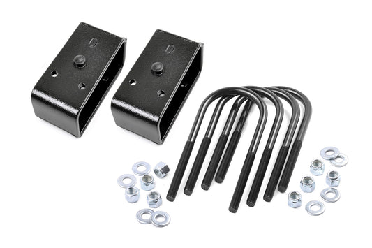 Rough Country 2 Inch Block & U-Bolt Kit | Ford F-250 Super Duty 2WD/4WD (2005-2010)