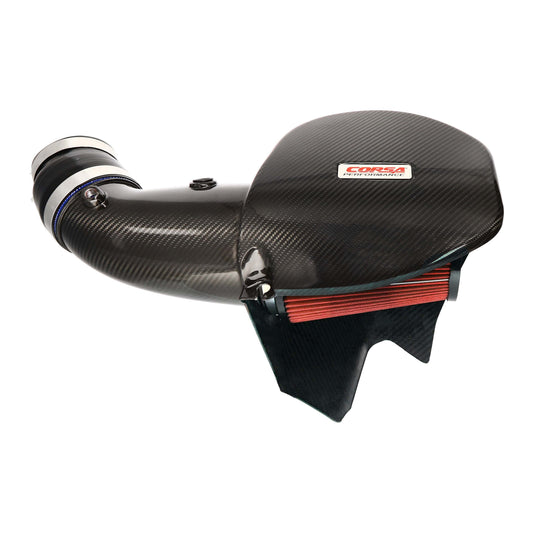 CORSA Black / Carbon Fiber Air Intake for 2017-2024 Challenger, Charger 6.2L (44004-1)