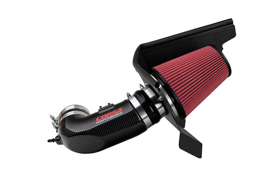 CORSA Black / Carbon Fiber Air Intake for 2017-2024 Chevrolet Camaro ZL1 (44005)