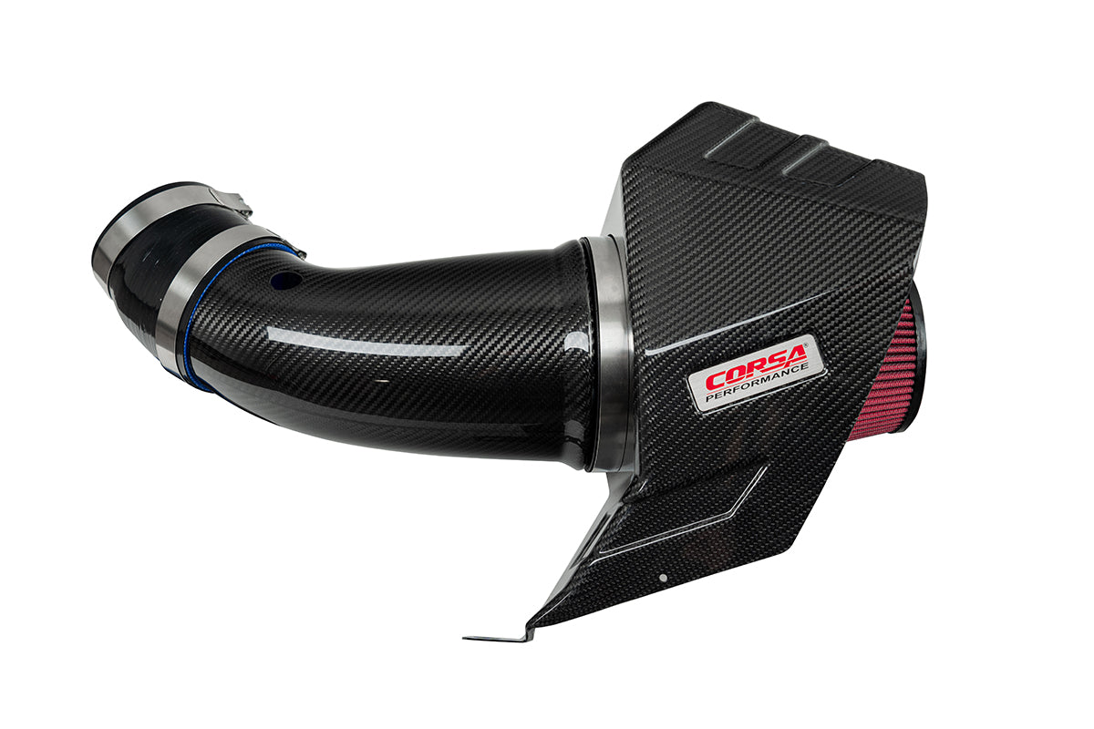 CORSA Carbon Fiber Air Intake for 2020-2026 Dodge Durango SRT Hellcat 6.2L for 2018-21 Jeep Grand Cherokee TrackHawk 6.2L (44011-1)