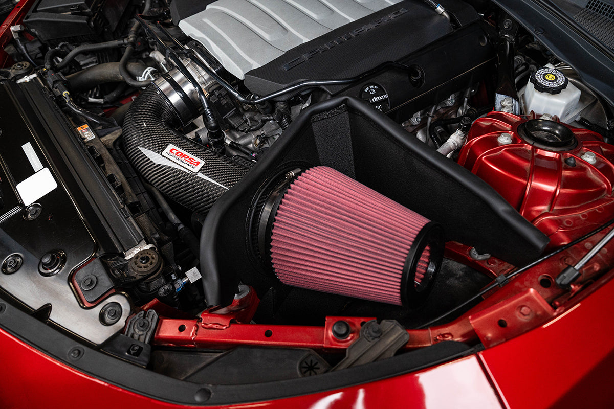 CORSA 2016-2024 Chevrolet Camaro SS Carbon Fiber Air Intake System (44018D / 44018)