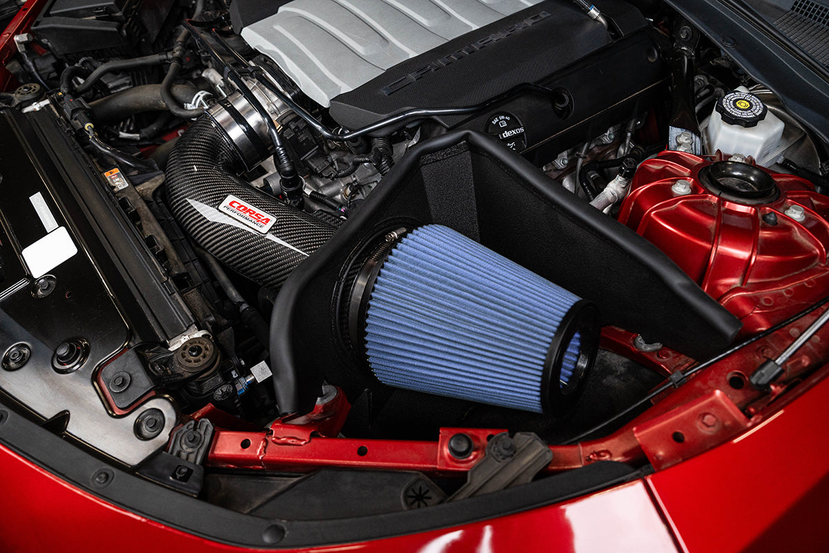 CORSA 2016-2024 Chevrolet Camaro SS Carbon Fiber Air Intake System (44018D / 44018)