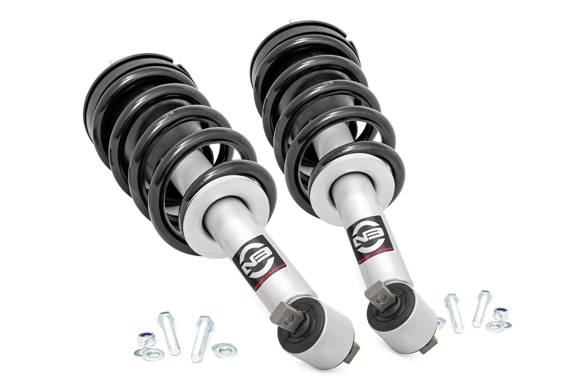 Rough Country N3 Leveling Struts | 2 Inch | Loaded Strut | Chevy/GMC 1500 Truck & SUV (07-14)