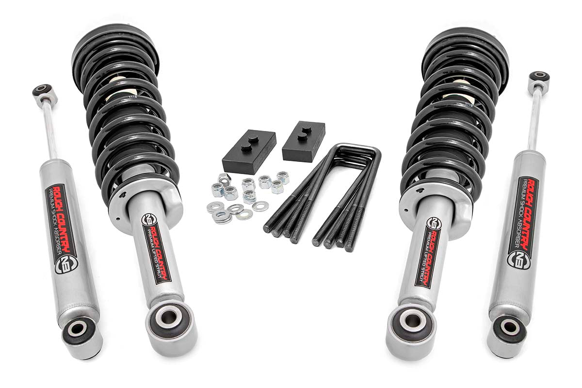 Rough Country 2 Inch Lift Kit | Lifted Struts | Ford F-150 4WD (2009-2013)