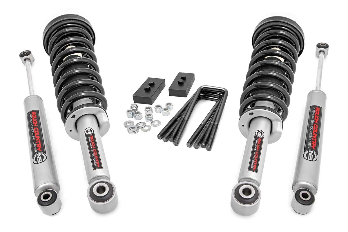 Rough Country 2 Inch Lift Kit | Lifted Struts | Ford F-150 4WD (2009-2013)
