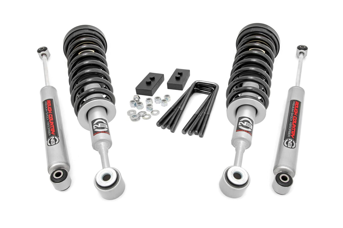 Rough Country 2.5 Inch Lift Kit | Lifted Struts | Ford F-150 4WD (2004-2008)