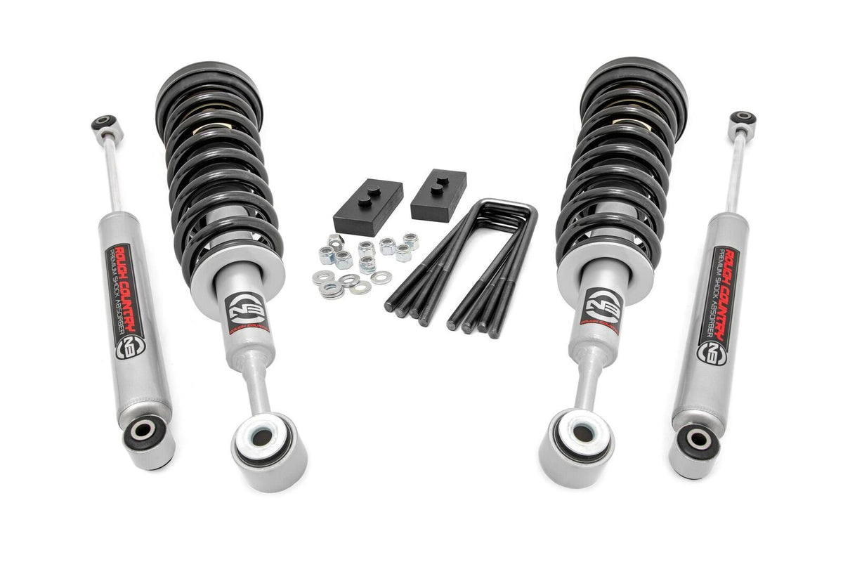 Rough Country 2 Inch Lift Kit | Lifted Struts | Ford F-150 2WD (2004-2008)