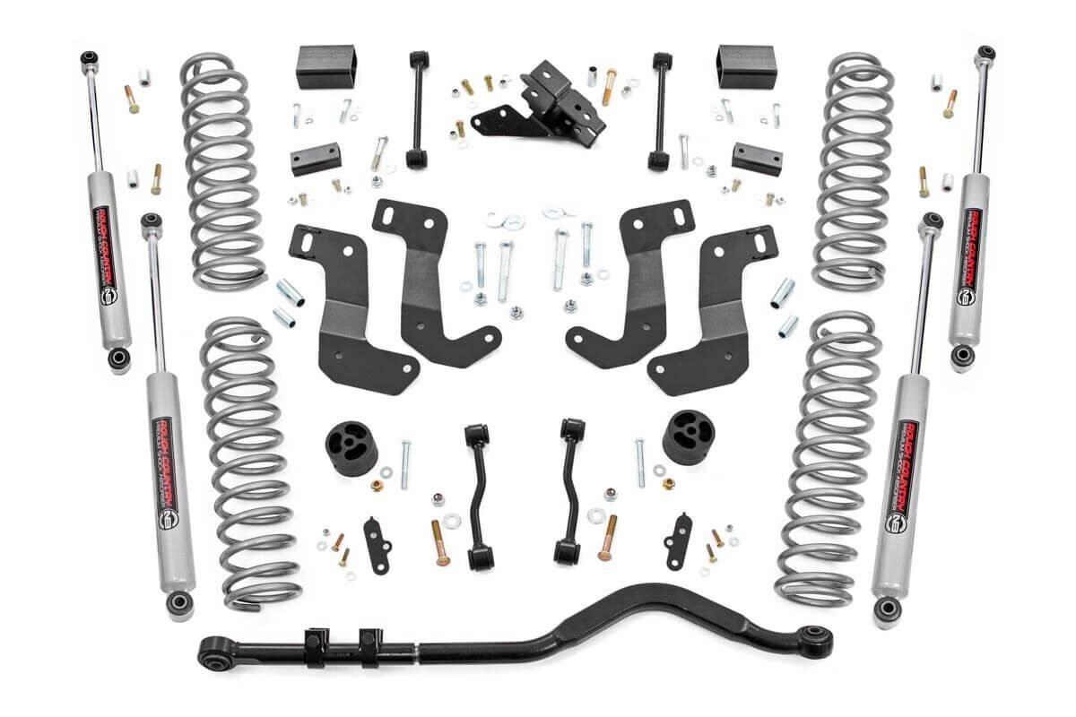 Rough Country 3.5 Inch Lift Kit | C/A Drop | 2-Door | Jeep Wrangler JL 4WD (2024-2026)