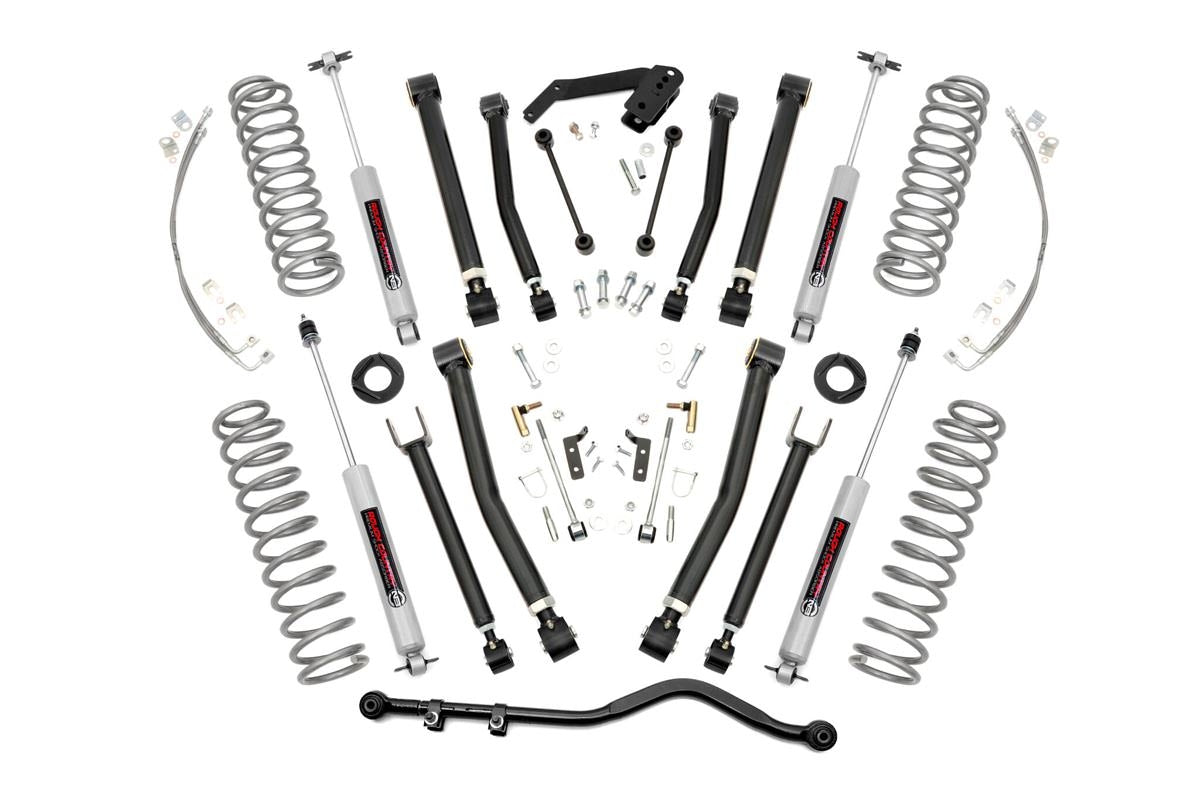 Rough Country 4 Inch Lift Kit | 2-Door | Jeep Wrangler JK 4WD (2007-2018)