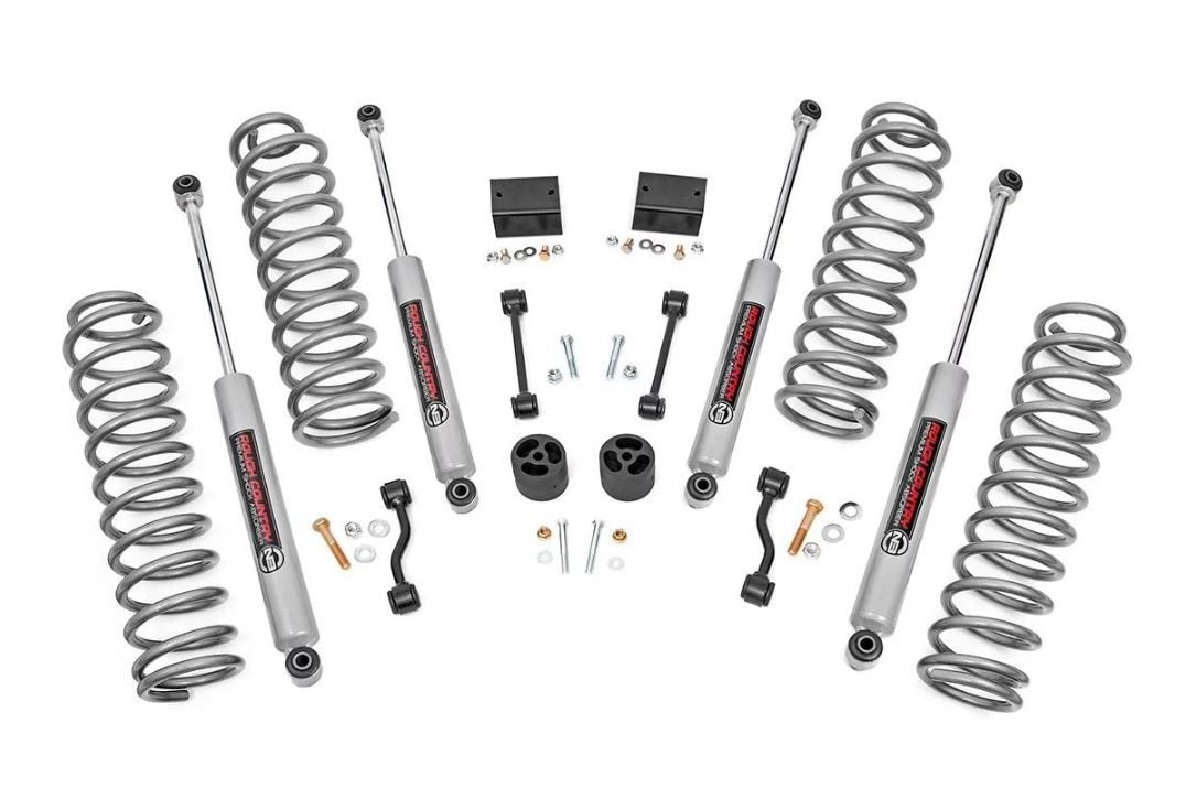 Rough Country 2.5 Inch Lift Kit | 4-Door | Jeep Wrangler Unlimited JL 4WD (18-23)