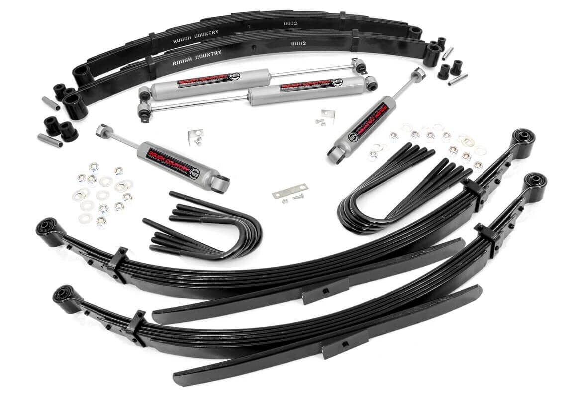 Rough Country 4 Inch Lift Kit | RR Spring | Chevy/GMC C10/K10 C15/K15 Truck/Half-Ton Suburban (69-72)