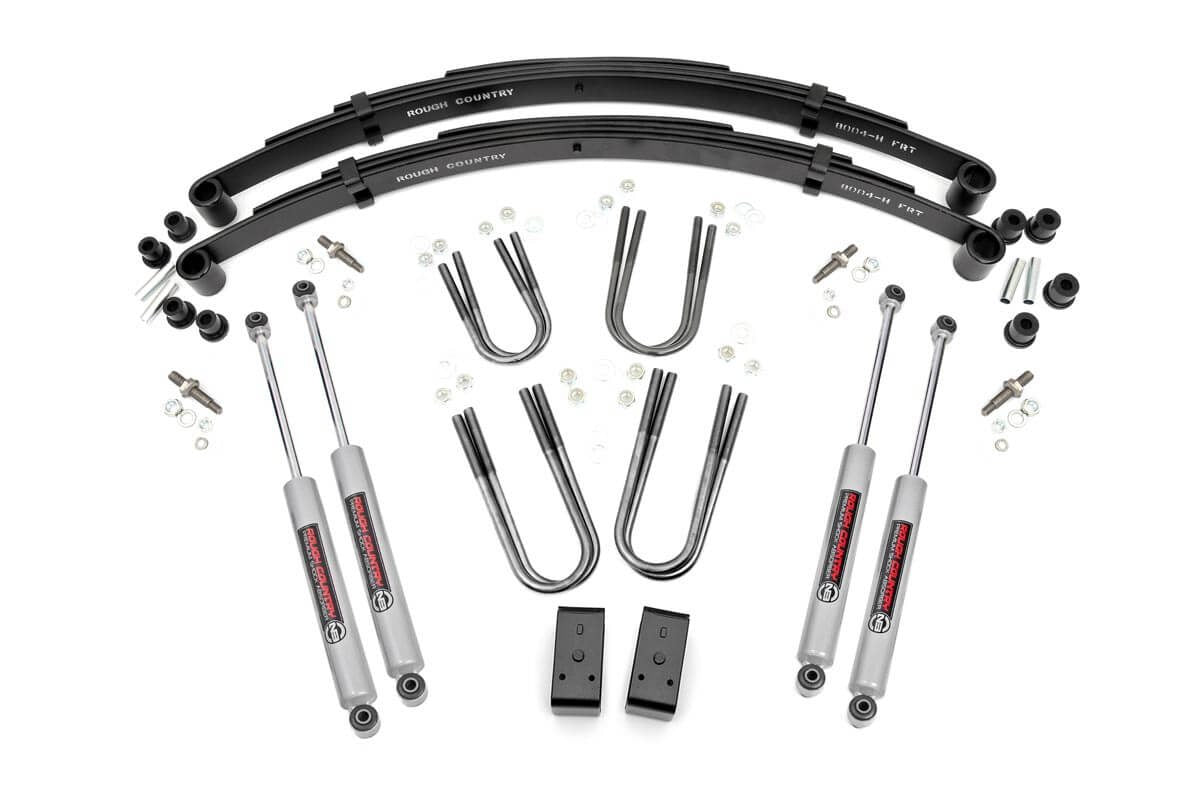 Rough Country 3 Inch Lift Kit | Rear Blocks | Jeep Grand Wagoneer/J10 Truck/J20 Truck/Wagoneer 4WD