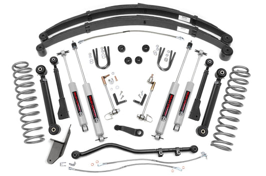 Rough Country 4.5 Inch Lift Kit | RR Springs | X-Series | Jeep Cherokee XJ 2WD/4WD (84-01)