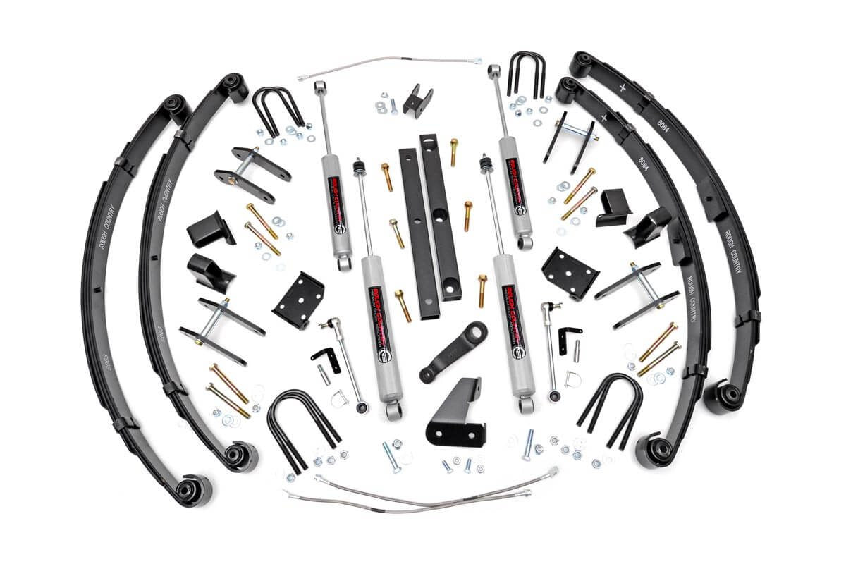 Rough Country 4.5 Inch Lift Kit | X-Series | Power Steer | Jeep Wrangler YJ 4WD (1987-1995)