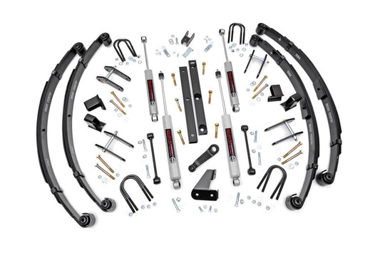 Rough Country 4.5 Inch Lift Kit | Power Steering | Jeep Wrangler YJ 4WD (1987-1995)