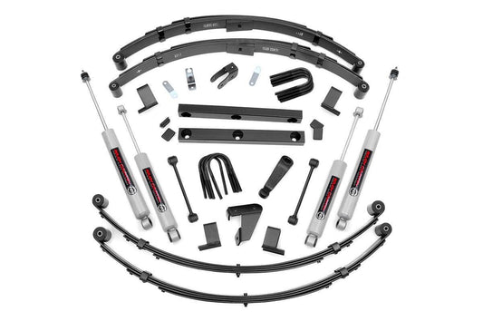 Rough Country 4 Inch Lift Kit | Power Steer | Jeep Wrangler YJ 4WD (1987-1995)
