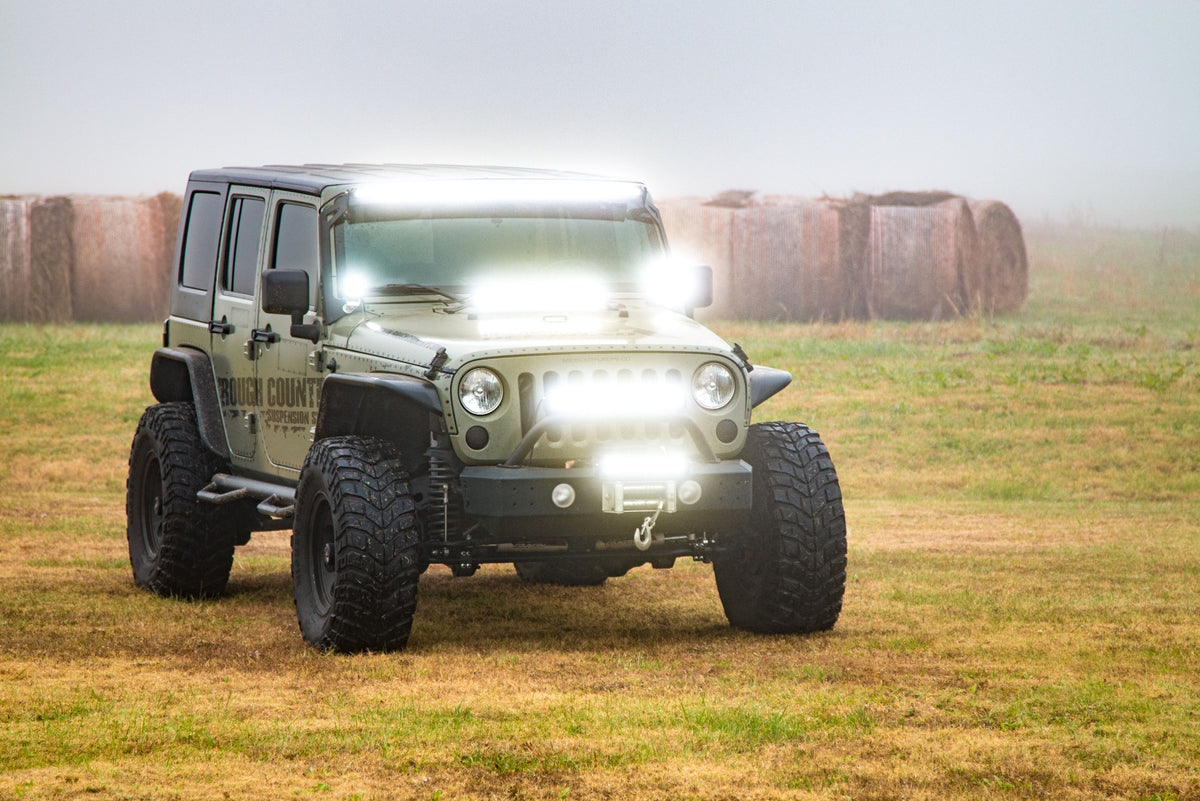 Rough Country 4 Inch Lift Kit | 4-Door | X-Series | Jeep Wrangler JK 2WD/4WD (2007-2018)