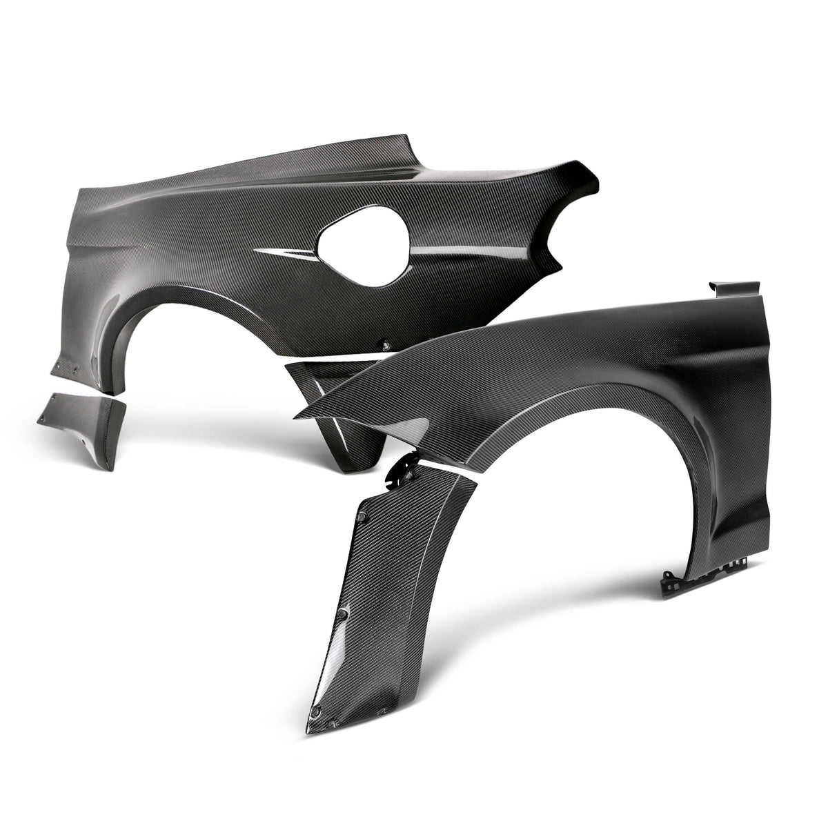 Anderson Composites JTP 10-piece carbon fiber wide fenders & wide quarters for 2018-2023 Ford Mustang