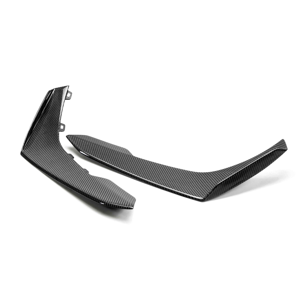 Anderson Composites Type-LE carbon fiber front bumper canards for 2017-2024 Chevrolet Camaro ZL1 1LE