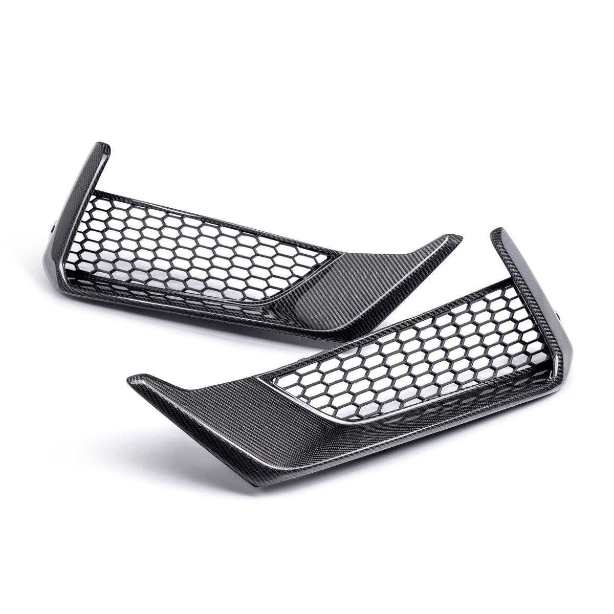 Anderson Composites Carbon fiber front bumper inserts for 2024-2026 Ford Mustang Dark Horse