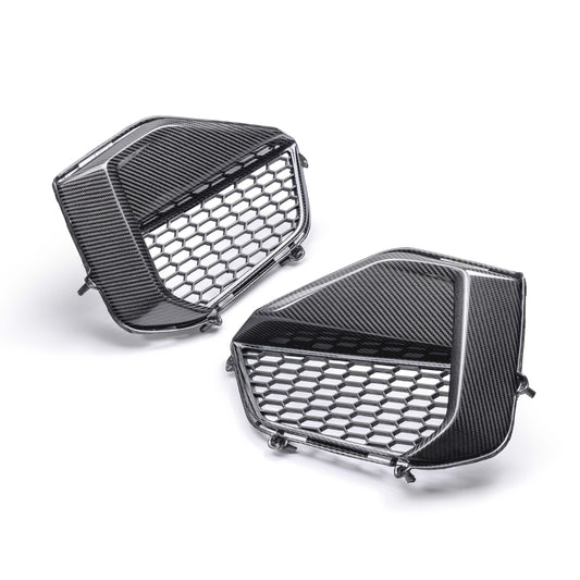 Anderson Composites Carbon fiber front bumper inserts for 2024-2026 Ford Mustang