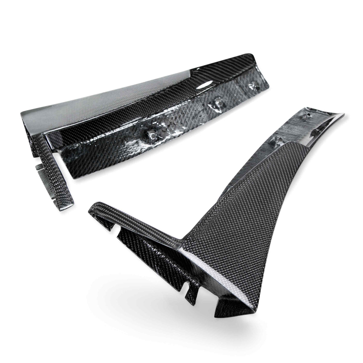 Anderson Composites Carbon fiber front bumper canards for 2015-2019 Chevrolet Corvette C7 Z06