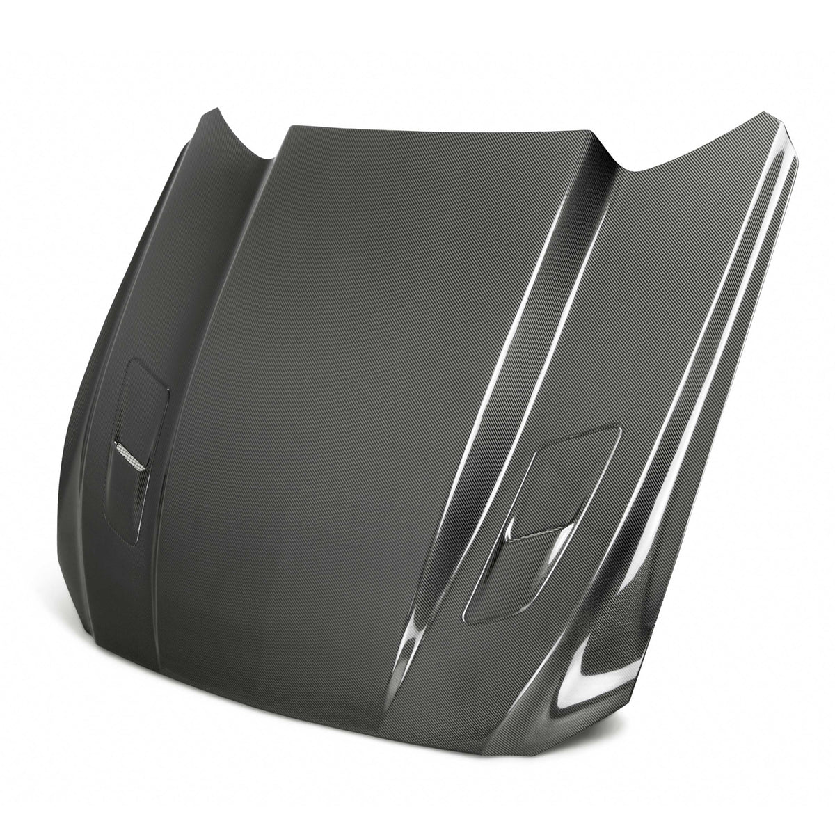 Anderson Composites Type-CJ double sided carbon fiber 3 inch cowl hood for 2015-2017 Ford Mustang