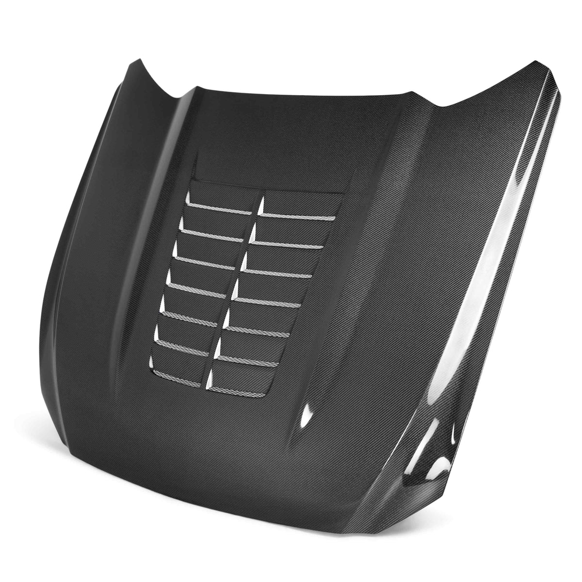 Anderson Composites Type-GT5 double sided carbon fiber hood for 2015-2017 Ford Mustang