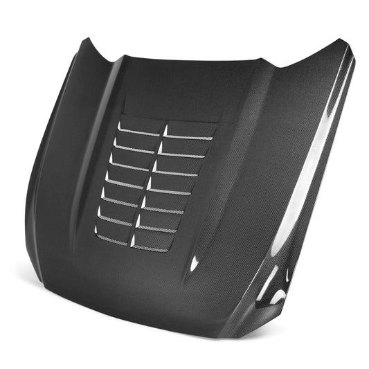 Anderson Composites Type-GT5 double sided carbon fiber hood for 2015-2017 Ford Mustang