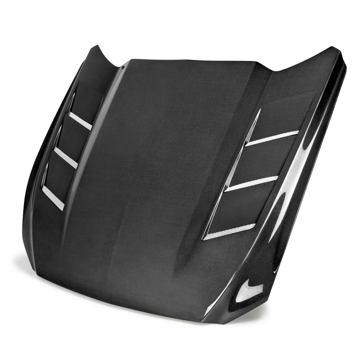 Anderson Composites Heat extractor double sided carbon fiber hood for 2015-2017 Ford Mustang
