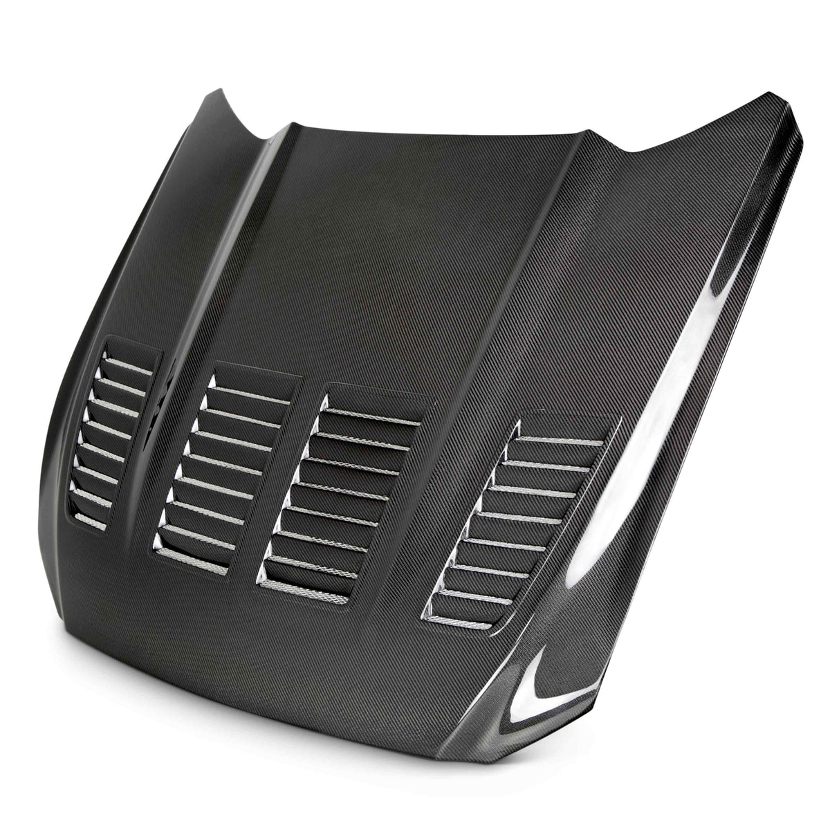 Anderson Composites Type-TW double sided carbon fiber hood for 2015-2017 Ford Mustang