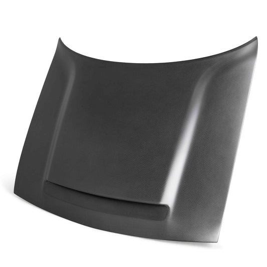 Anderson Composites Type-OE dry carbon hood for 2018 Dodge Challenger Demon — Matte Finish