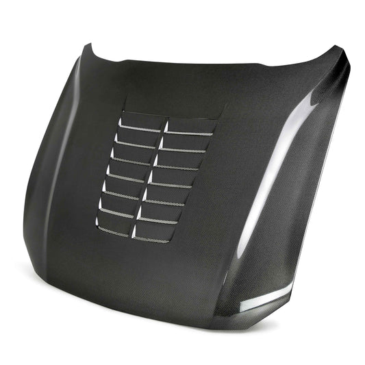 Anderson Composites Type-GT5 double sided carbon fiber hood for 2018-2023 Ford Mustang