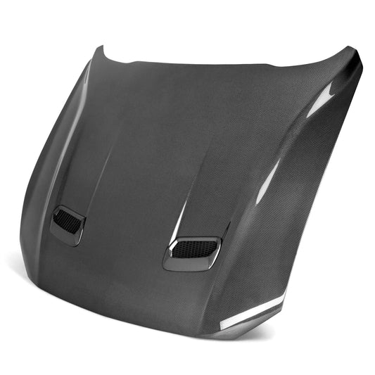 Anderson Composites Type-OE double sided carbon fiber hood for 2018-2023 Ford Mustang