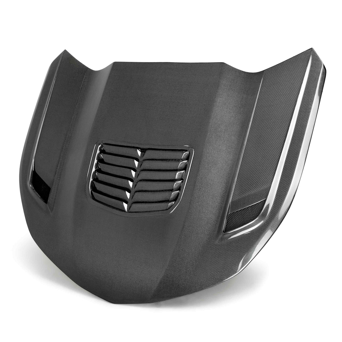 Anderson Composites Type-T2 doubled sided carbon fiber hood for 2016-2023 Chevrolet Camaro (2019-2023 SS style)