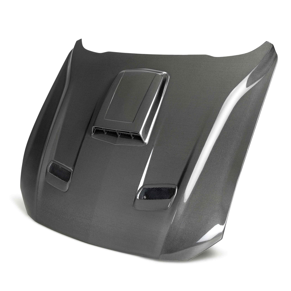 Anderson Composites Type-SK double-sided carbon fiber hood for 2021-2023 Ford Mustang Mach 1