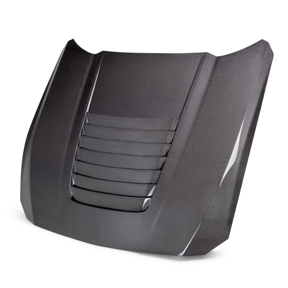 Anderson Composites Type-GT5 double sided carbon fiber hood for 2024-2026 Ford Mustang